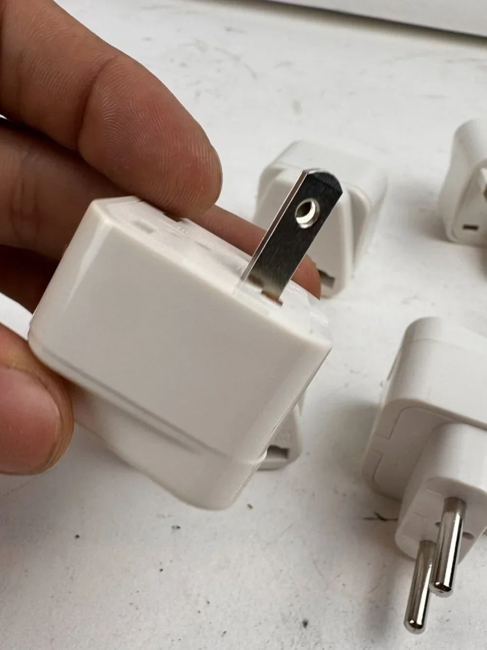 lot of 8 universal travel power plug adapters worldwide wall converter used